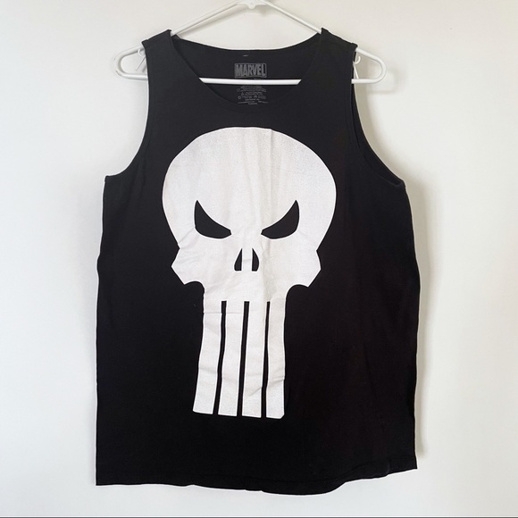 Marvel The Punisher Black Tank Top - Picture 1 of 3